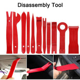 Zestaw Narzędzi Do Tapicerki, red disassembly tools for automotive interior assembly and removal.